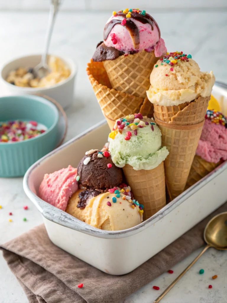 ice cream cones