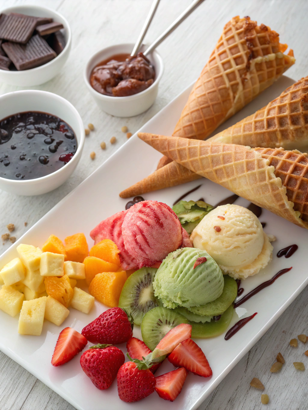 ice cream cones