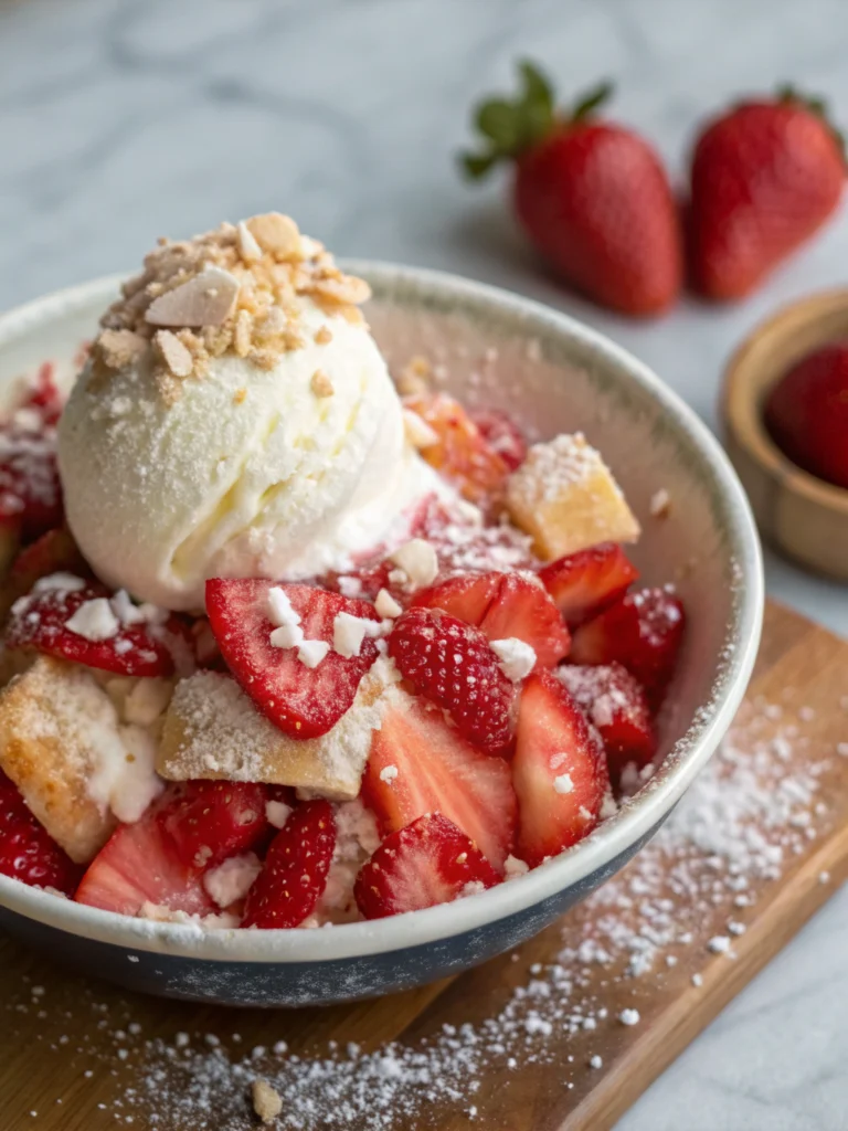 strawberry shortcake ice cream