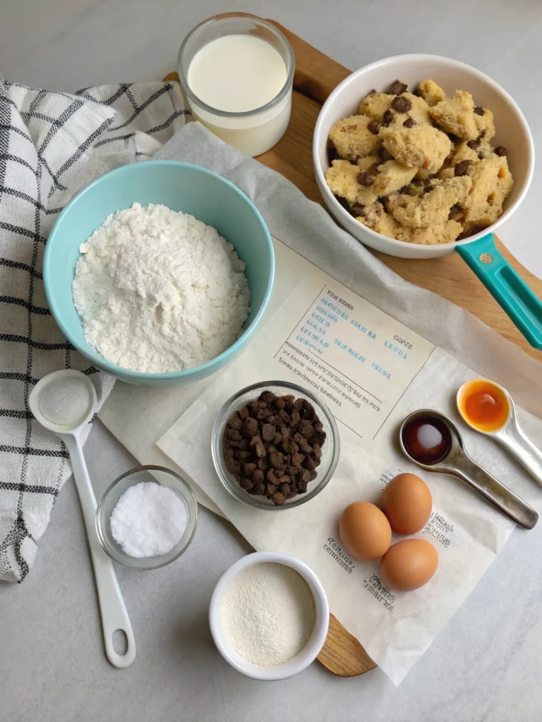 chocolate chip cookies no brown sugar recipe ingredients