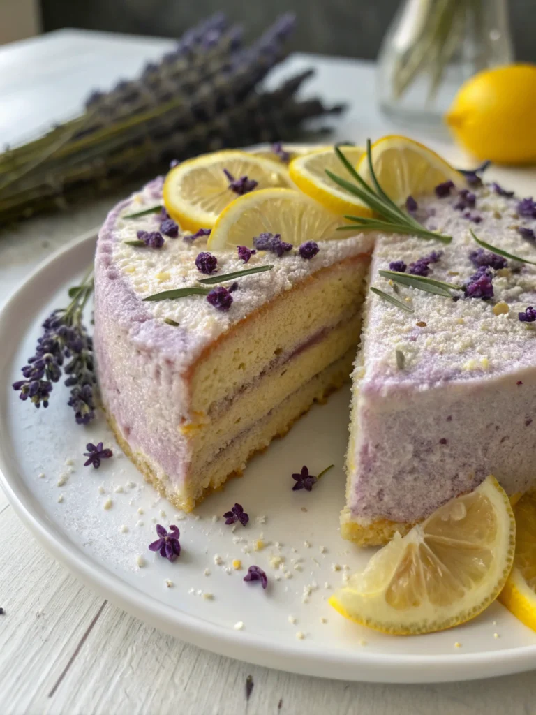 lemon lavender cake