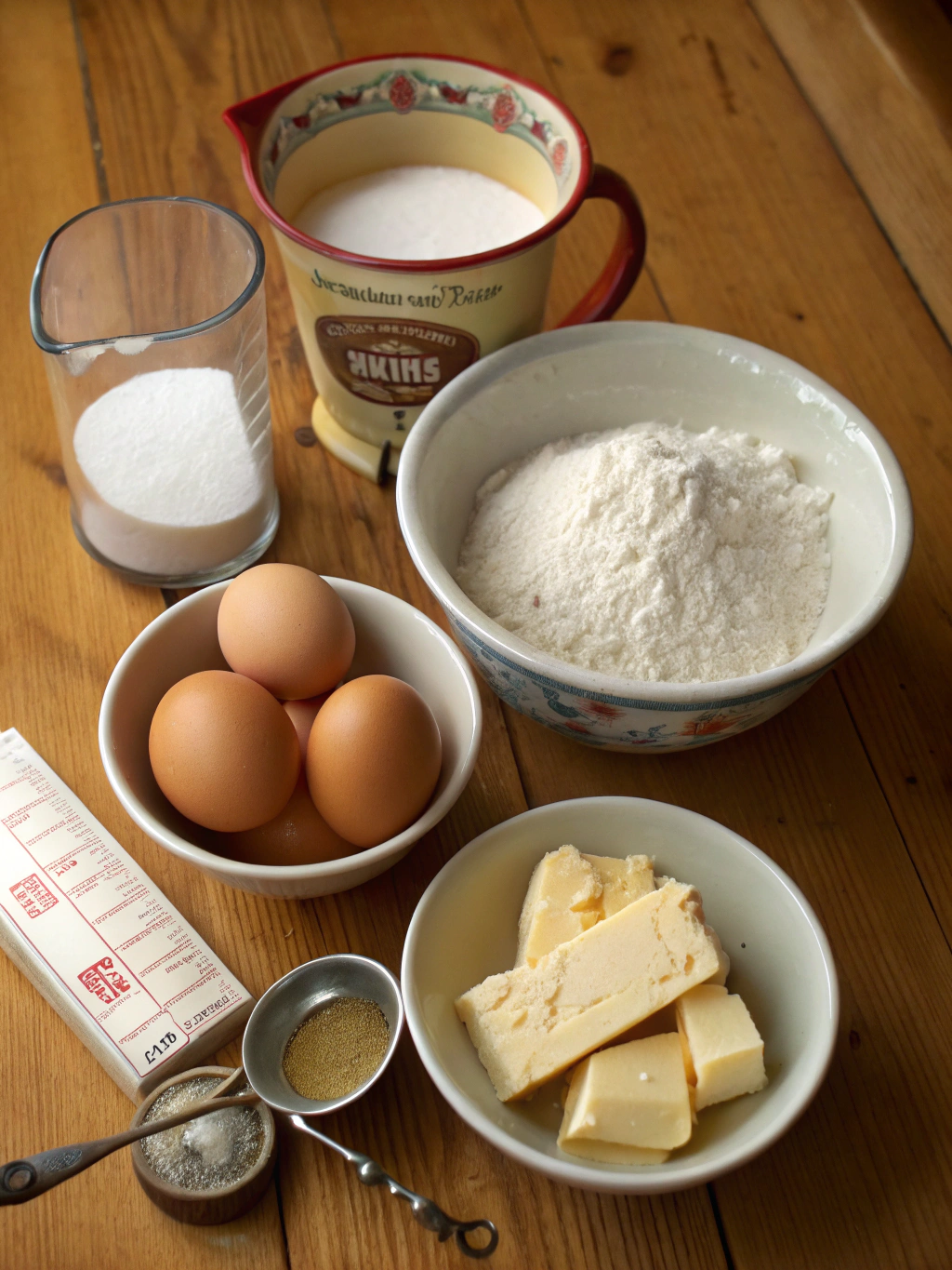 Old Fashioned Pound Cake Recipe ingredients
