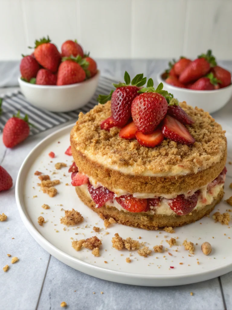 strawberry crunch cake recipe